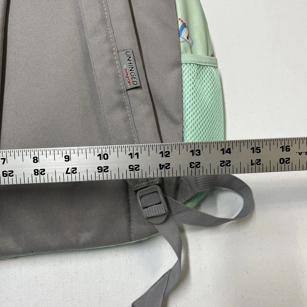Jansport Unhinged Backpack Green‎ Cookies & Milk Tasker M/L Adjustable School